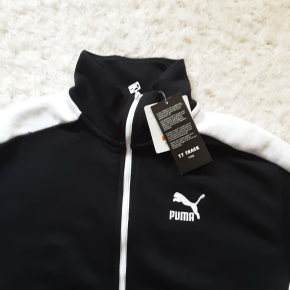 PUMA Classics Women's T7 Track Jacket in Black NWT - Picture 8 of 10